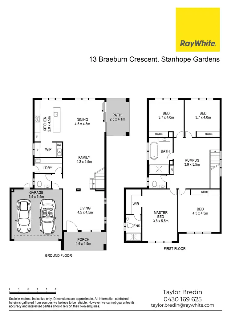 Floorplan of Homely house listing, 13 Braeburn Crescent, Stanhope Gardens NSW 2768