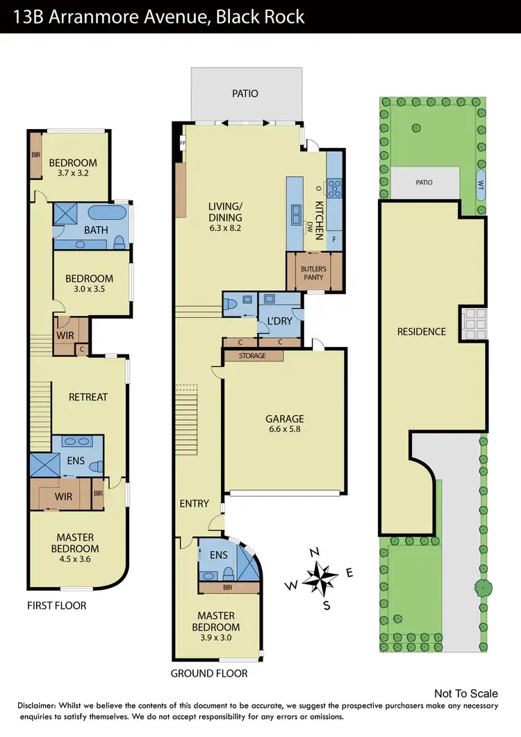 Floorplan of Homely house listing, 13b Arranmore Avenue, Black Rock VIC 3193