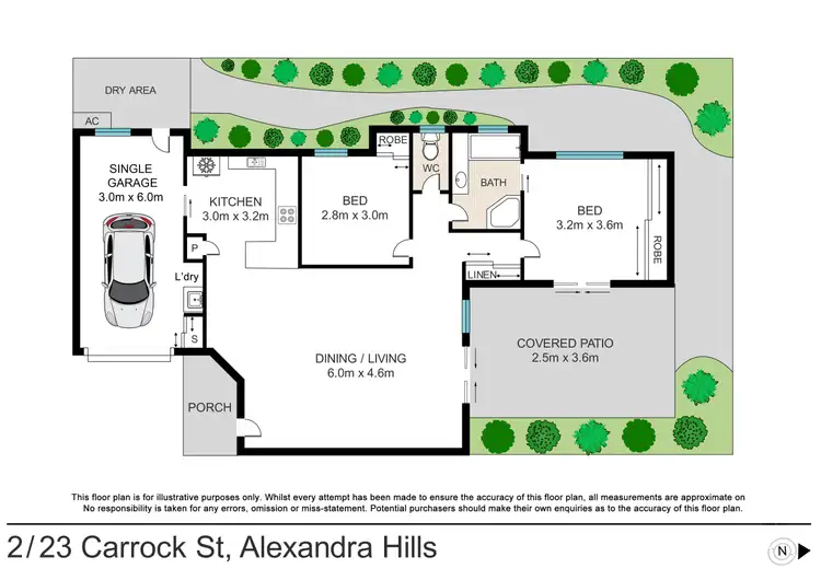 Floorplan of Homely villa listing, 2/23 Carrock Street, Alexandra Hills QLD 4161