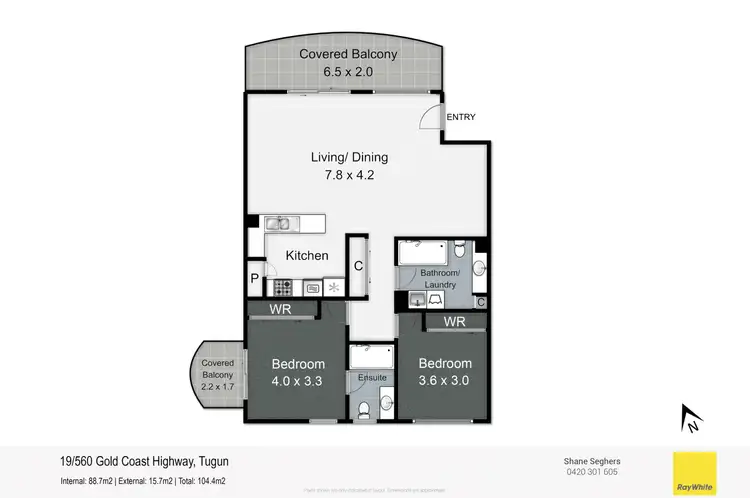 Floorplan of Homely unit listing, 19/560 Gold Coast Highway, Tugun QLD 4224