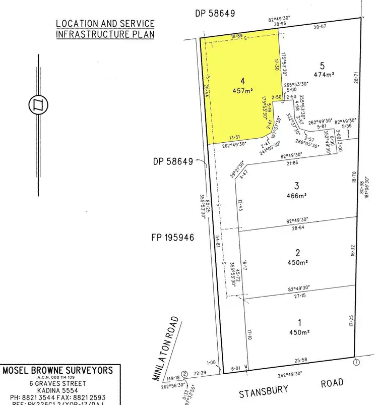 Floorplan of Homely land listing, Lot 4 Stansbury Road, Yorketown SA 5576
