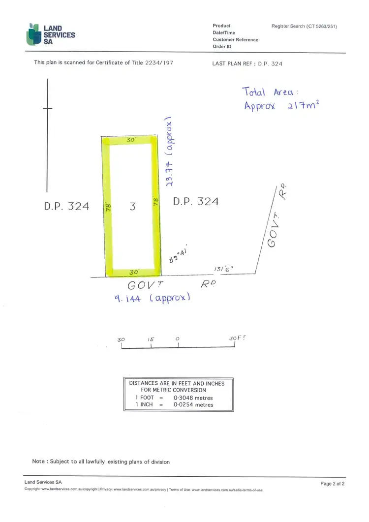 Floorplan of Homely land listing, LOT 3, 12 Warooka Road, Yorketown SA 5576