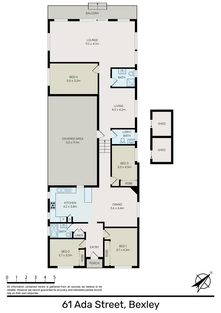 Floorplan of Homely house listing, 61 Ada Street, Bexley NSW 2207