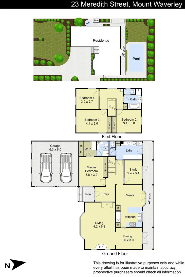 Floorplan of Homely house listing, 23 Meredith Street, Mount Waverley VIC 3149
