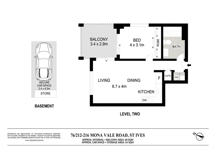 Floorplan of Homely apartment listing, 76/212-216 Mona Vale Road, St Ives NSW 2075