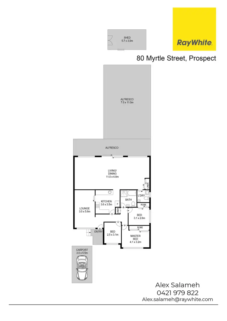 Floorplan of Homely house listing, 80 Myrtle Street, Prospect NSW 2148