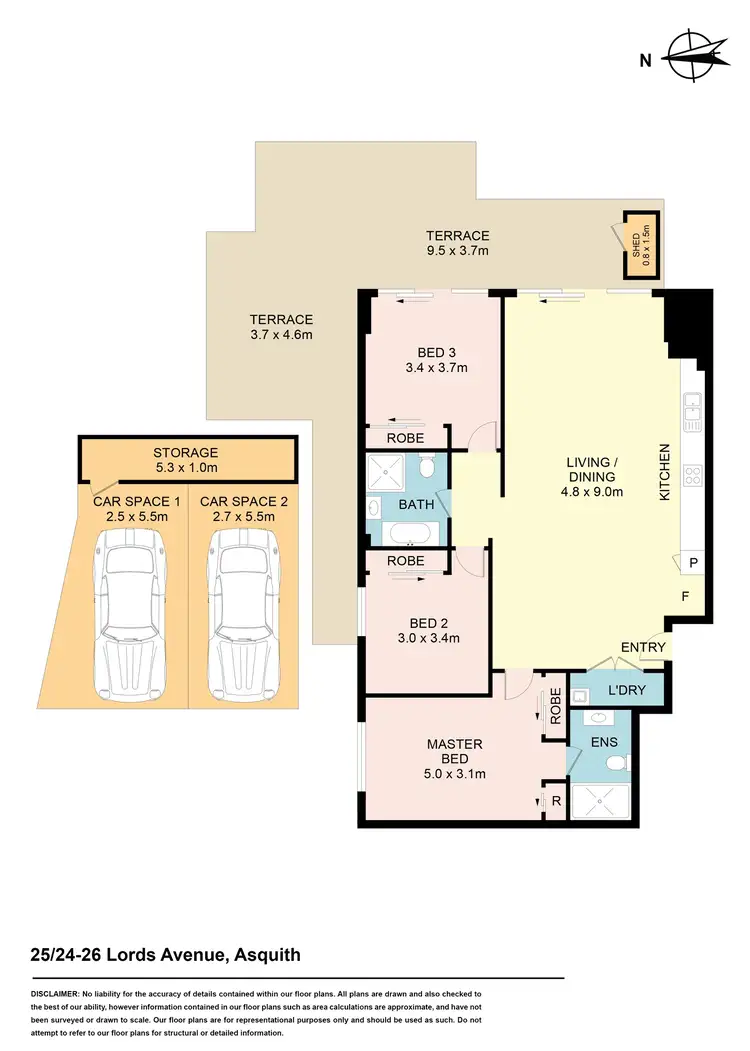 Floorplan of Homely unit listing, 25/24-26 Lords Avenue, Asquith NSW 2077