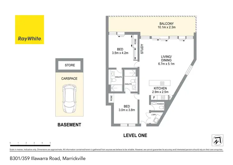 Floorplan of Homely apartment listing, B301/359 Illawarra Road (Access via Byrnes St), Marrickville NSW 2204