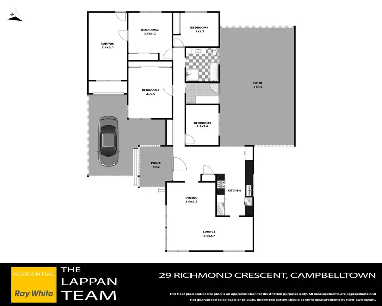 Floorplan of Homely house listing, 29 Richmond Crescent, Campbelltown NSW 2560