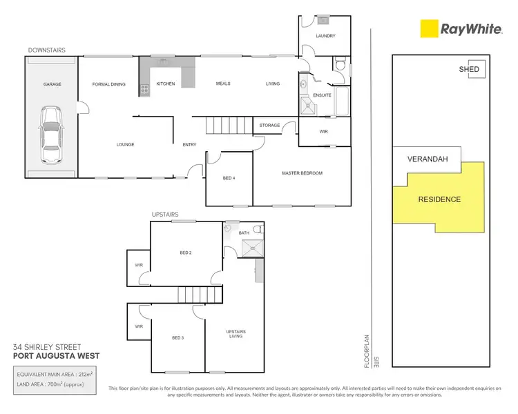 Floorplan of Homely house listing, 34 Shirley Street, Port Augusta West SA 5700