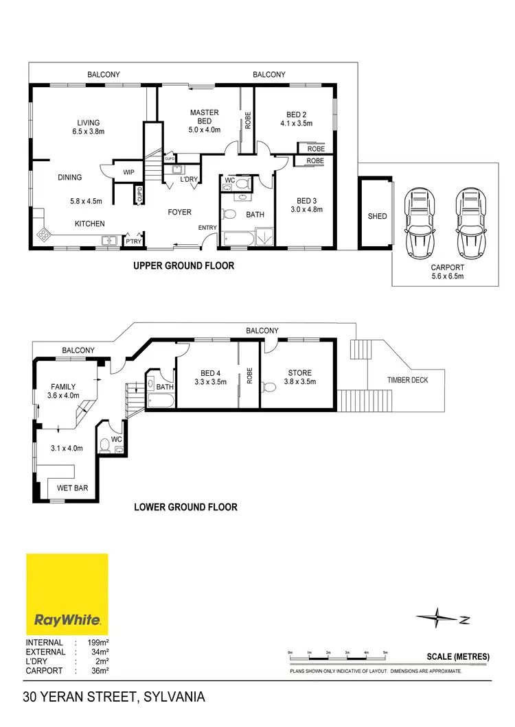 Floorplan of Homely house listing, 30 Yeran Street, Sylvania NSW 2224