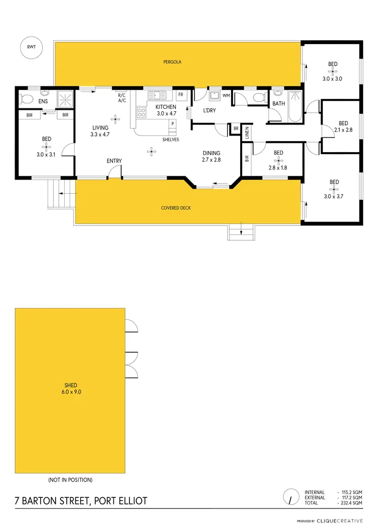 Floorplan of Homely house listing, 7 Barton Street, Port Elliot SA 5212
