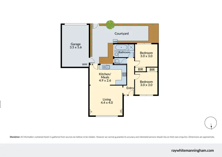 Floorplan of Homely unit listing, 2/54 Mt Dandenong Road, Ringwood East VIC 3135