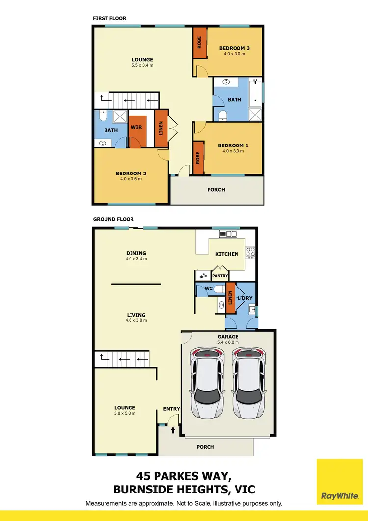 Floorplan of Homely house listing, 45 Parkes Way, Burnside Heights VIC 3023