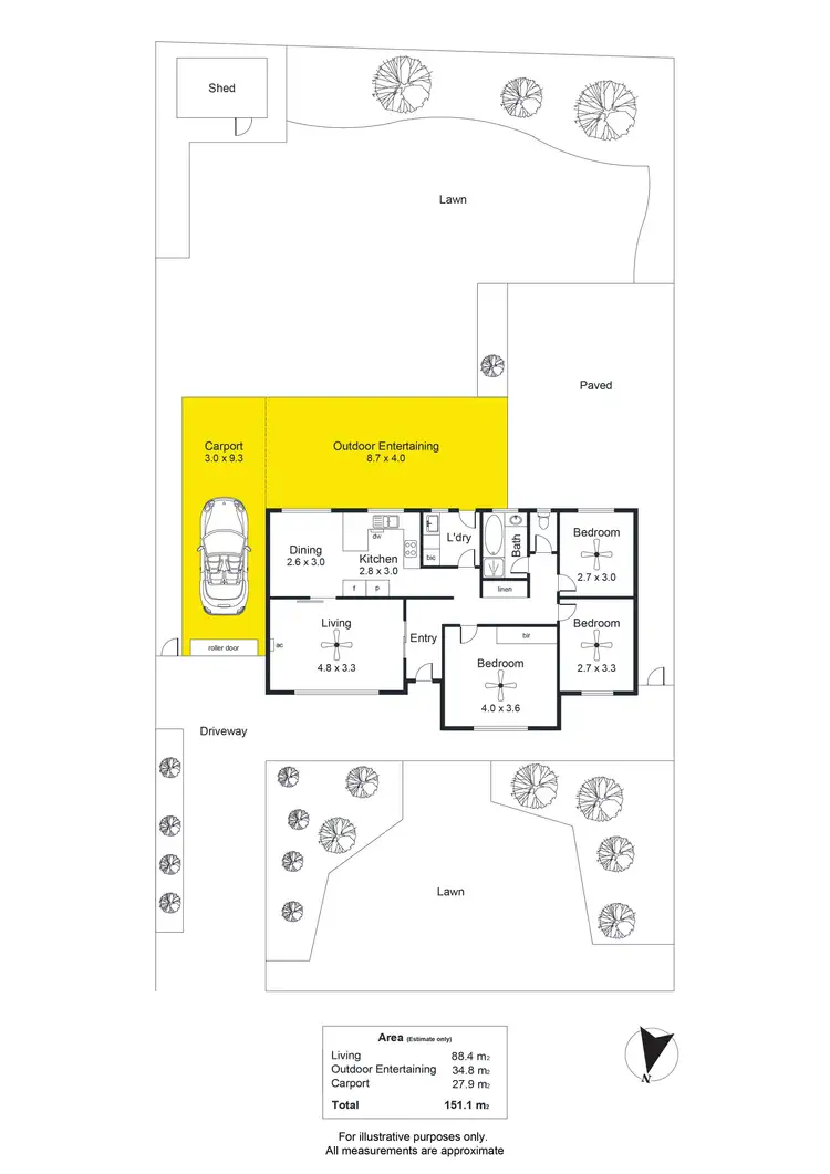 Floorplan of Homely house listing, 17 Pamela Street, Happy Valley SA 5159