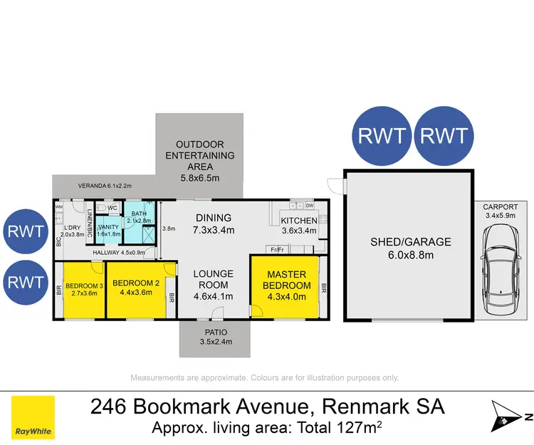 Floorplan of Homely house listing, 246 Bookmark Avenue, Renmark SA 5341