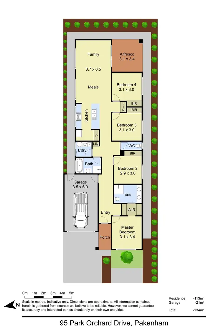 Floorplan of Homely house listing, 95 Park Orchard Drive, Pakenham VIC 3810