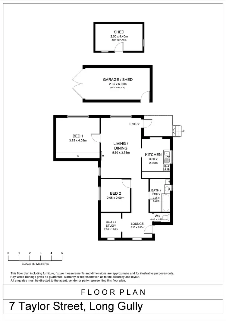 Floorplan of Homely house listing, 7 Taylor Street, Long Gully VIC 3550