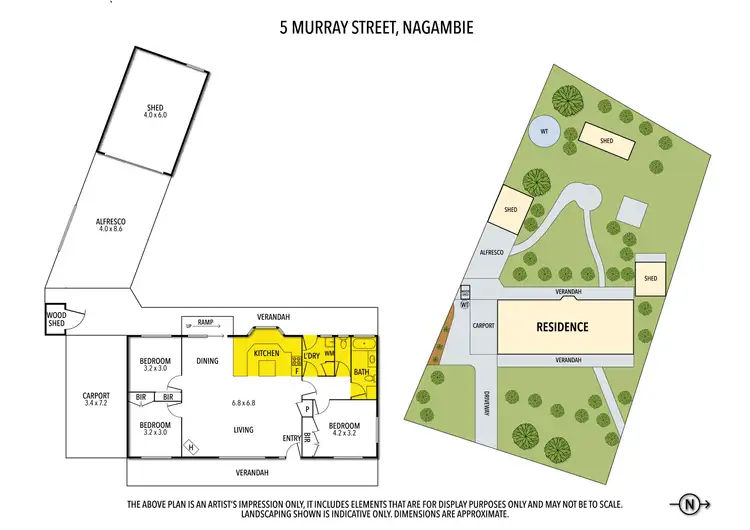 Floorplan of Homely house listing, 5 Murray Street, Nagambie VIC 3608