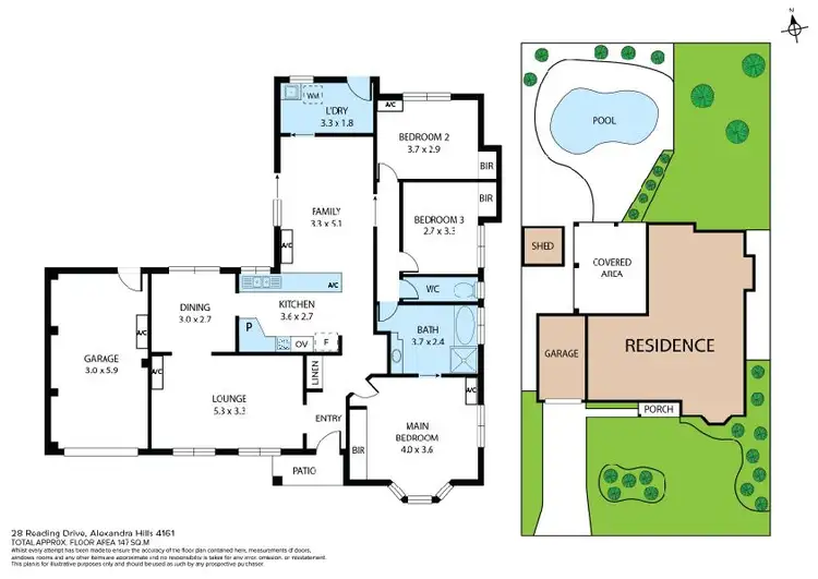 Floorplan of Homely house listing, 28 Reading Drive, Alexandra Hills QLD 4161