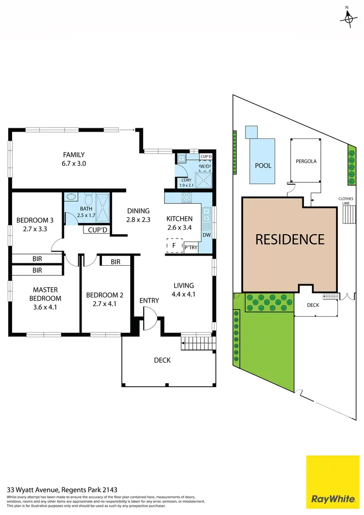Floorplan of Homely house listing, 33 Wyatt Avenue, Regents Park NSW 2143