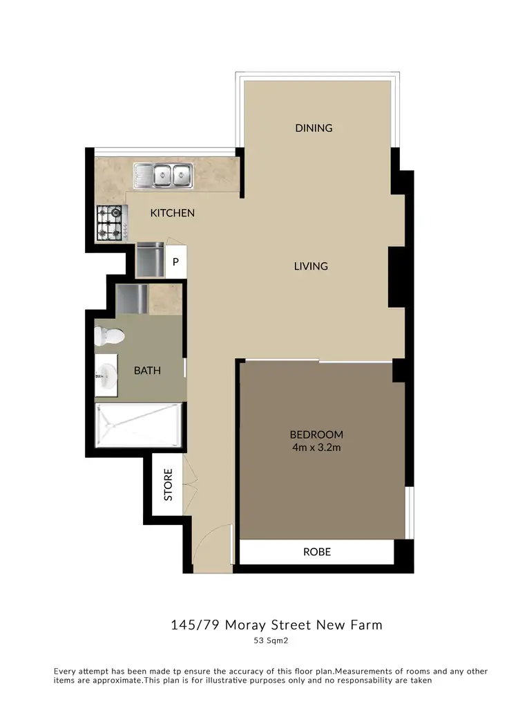 Floorplan of Homely apartment listing, 145/79 Moray Street, New Farm QLD 4005