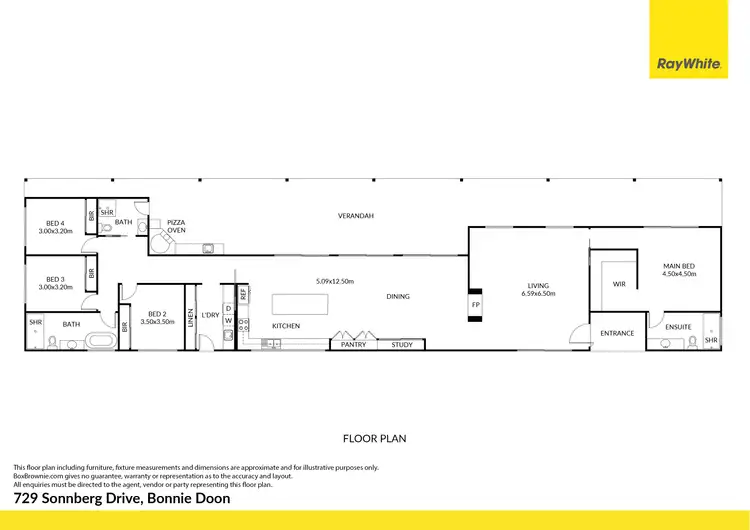 Floorplan of Homely house listing, 729 Sonnberg Drive, Bonnie Doon VIC 3720