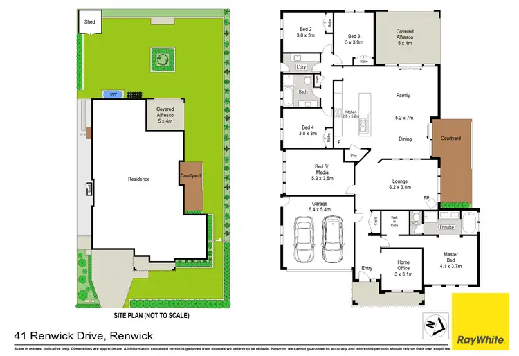 Floorplan of Homely house listing, 41 Renwick Drive, Renwick NSW 2575