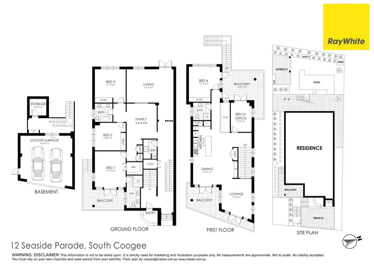 Floorplan of Homely house listing, 12 Seaside Parade, South Coogee NSW 2034