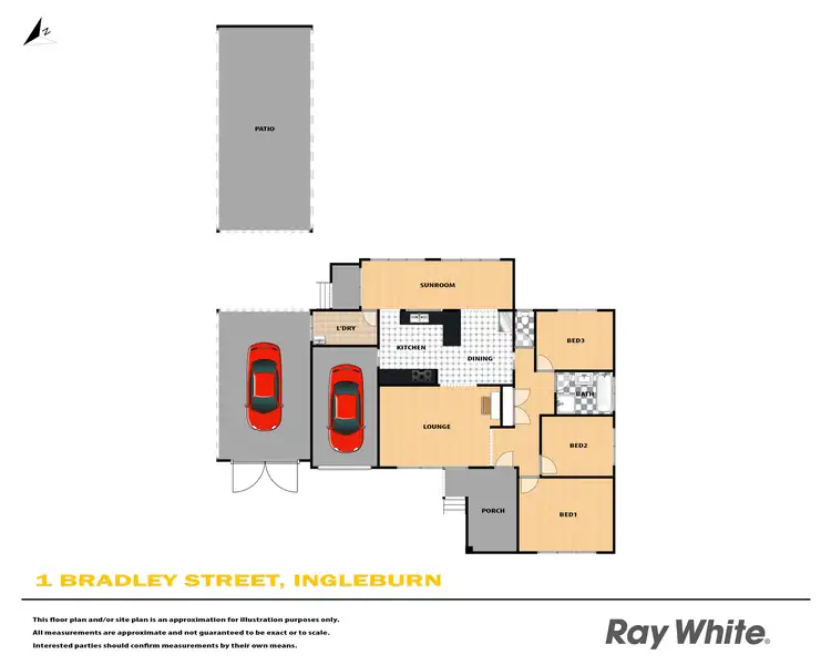 Floorplan of Homely house listing, 1 Bradley Street, Ingleburn NSW 2565