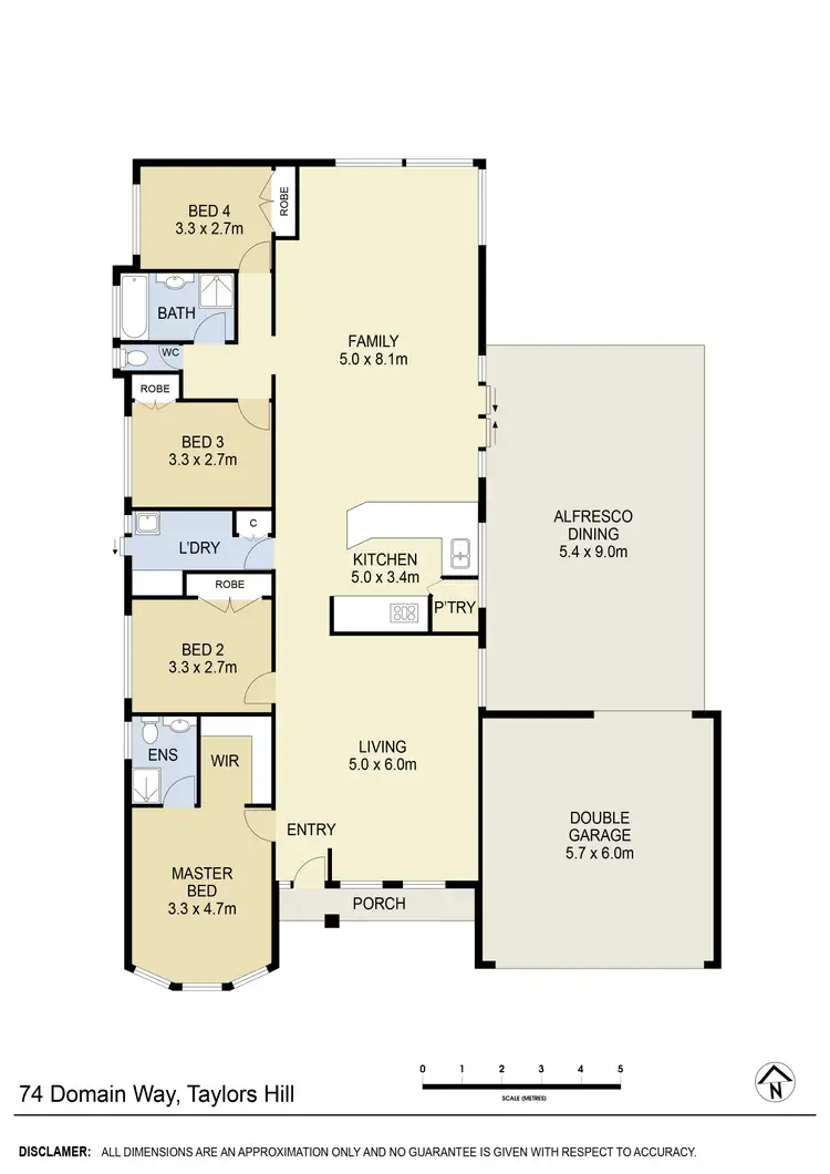 Floorplan of Homely house listing, 74 Domain Way, Taylors Hill VIC 3037