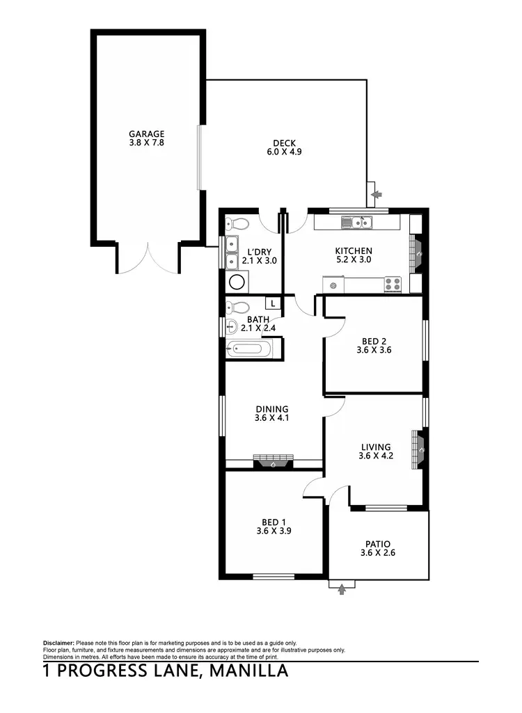 Floorplan of Homely house listing, 1 Progress Lane, Manilla NSW 2346