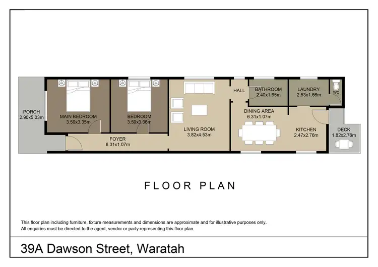 Floorplan of Homely house listing, 39A Dawson Street, Waratah NSW 2298