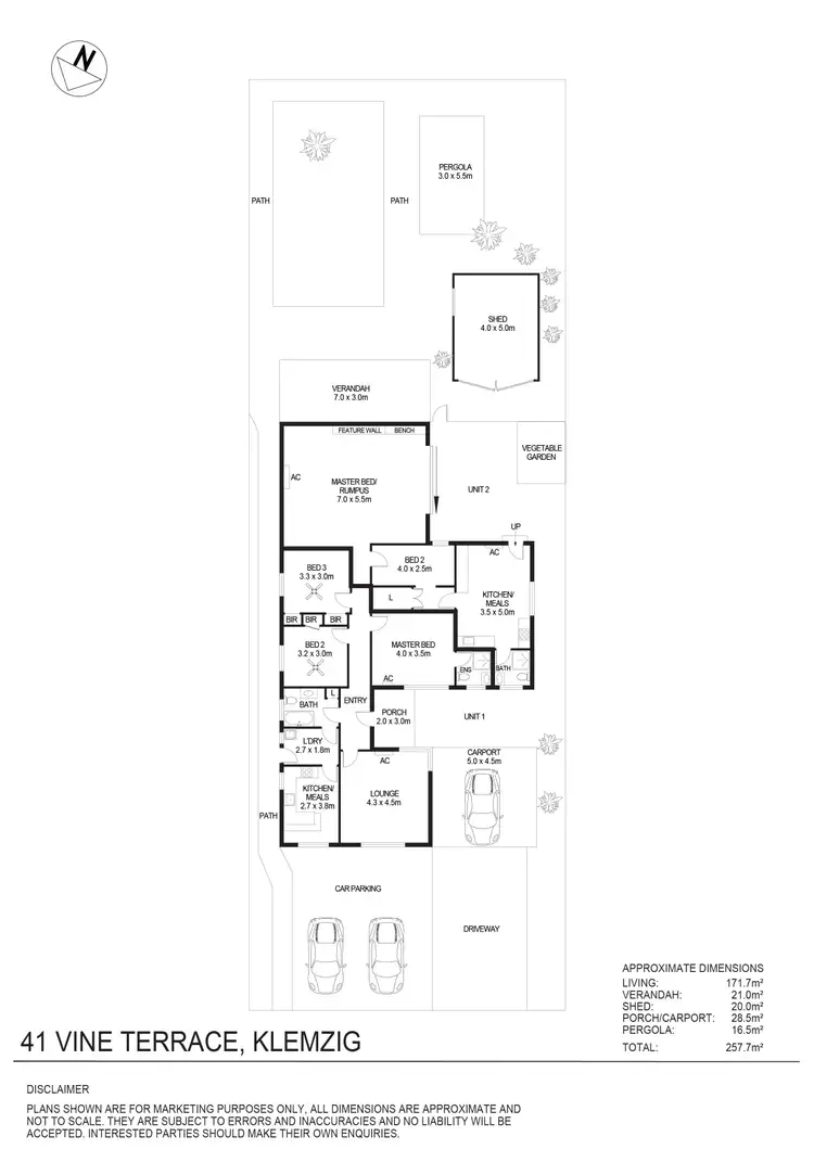 Floorplan of Homely house listing, 41 Vine Terrace, Klemzig SA 5087