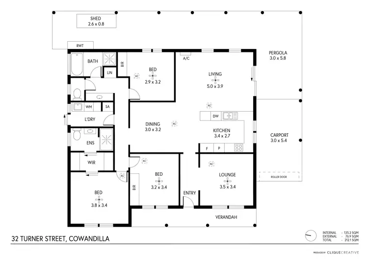 Floorplan of Homely house listing, 32 Turner Street, Cowandilla SA 5033