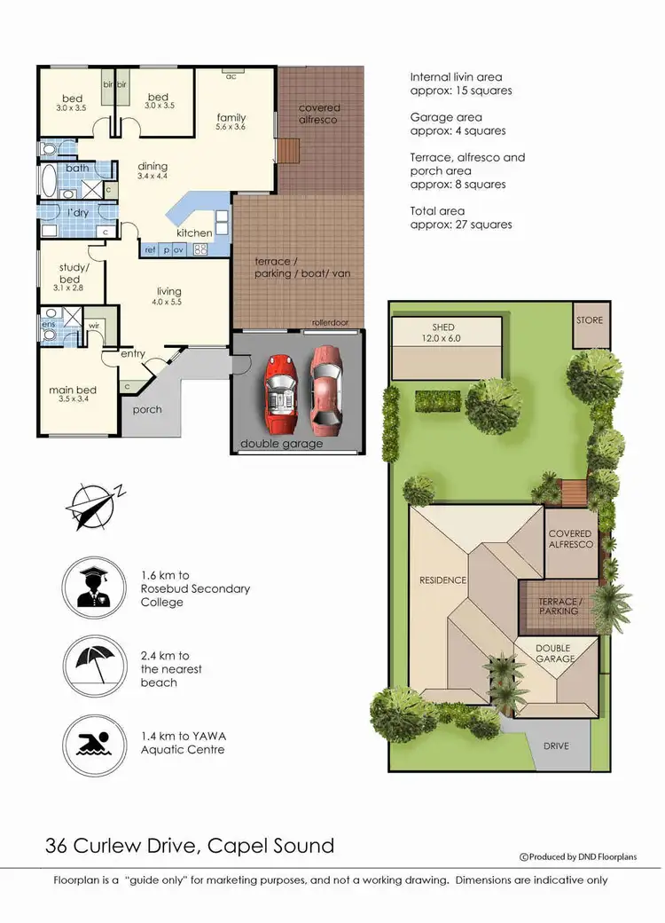 Floorplan of Homely house listing, 36 Curlew Drive, Capel Sound VIC 3940