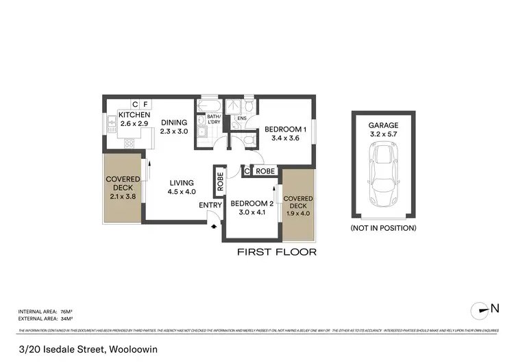 Floorplan of Homely unit listing, 3/20 Isedale Street, Wooloowin QLD 4030