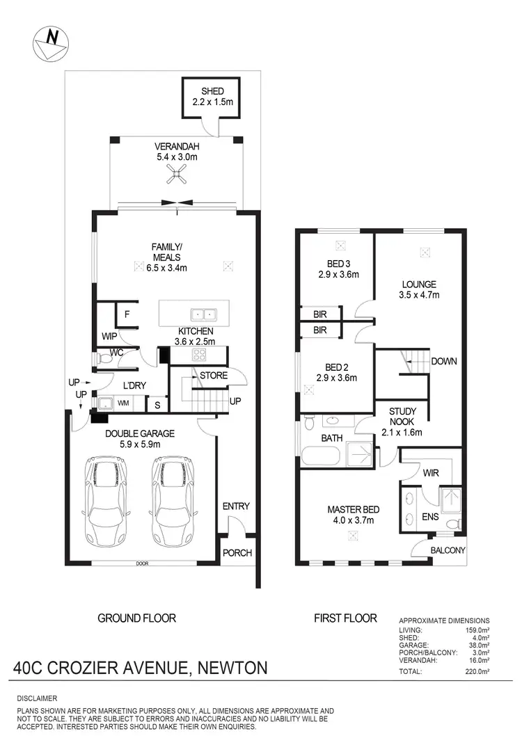 Floorplan of Homely house listing, 40C Crozier Avenue, Newton SA 5074