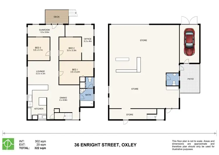 Floorplan of Homely house listing, 36 Enright Street, Oxley QLD 4075