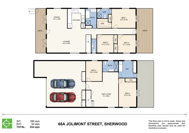 Floorplan of Homely house listing, 68A Jolimont Street, Sherwood QLD 4075