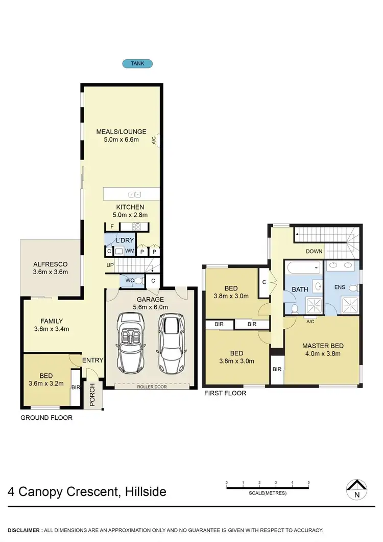 Floorplan of Homely house listing, 4 Canopy Crescent, Hillside VIC 3037