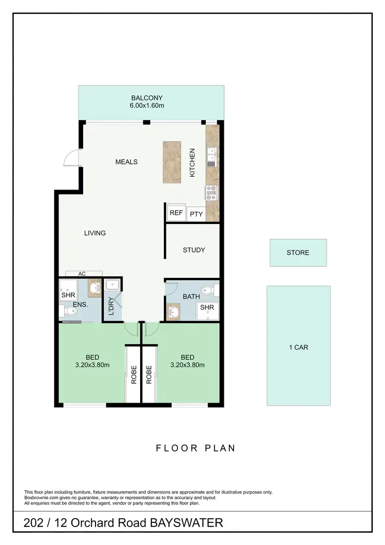 Floorplan of Homely apartment listing, 202/12 Orchard Road, Bayswater VIC 3153