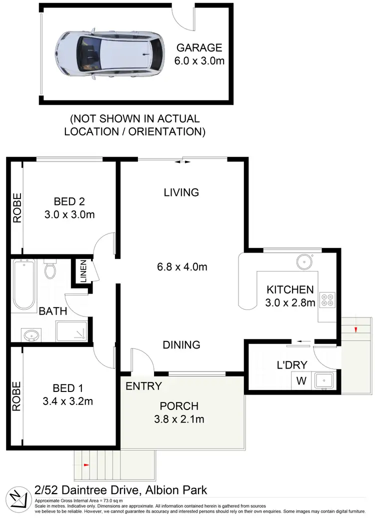 Floorplan of Homely villa listing, 2/52 Daintree Drive, Albion Park NSW 2527
