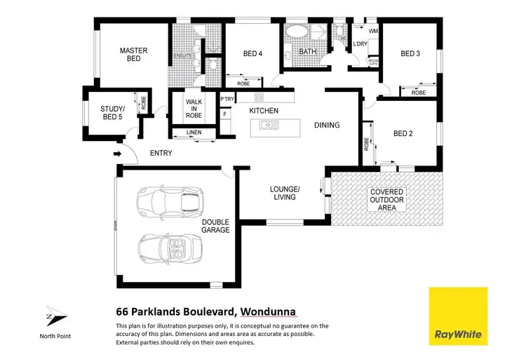 Floorplan of Homely house listing, 66 Parklands Boulevard, Wondunna QLD 4655