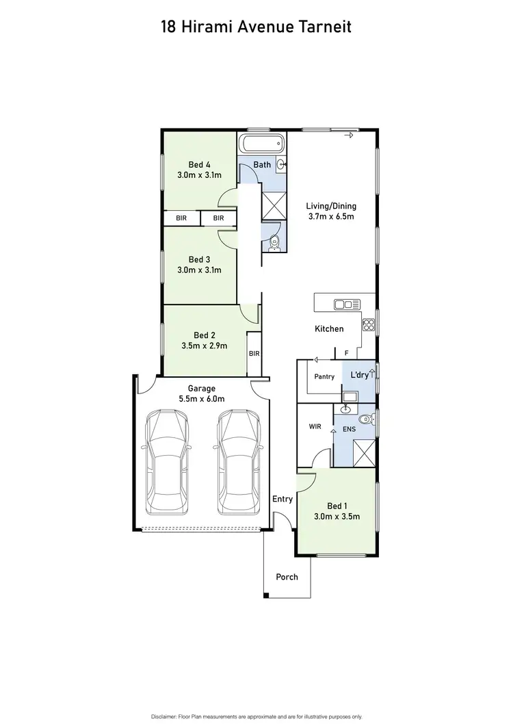 Floorplan of Homely house listing, 18 Hirami Avenue, Tarneit VIC 3029