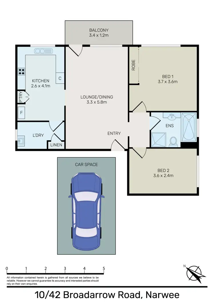 Floorplan of Homely apartment listing, 10/42 Broadarrow Road, Narwee NSW 2209