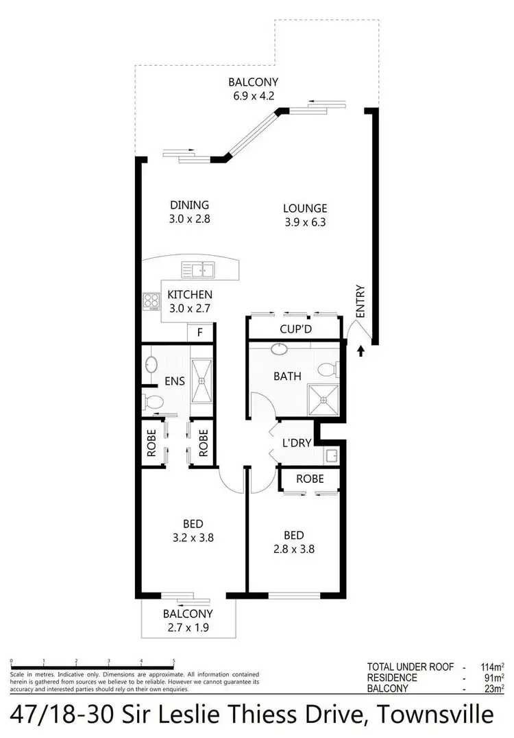 Floorplan of Homely house listing, 47/18-30 Sir Leslie Thiess Drive, Townsville City QLD 4810
