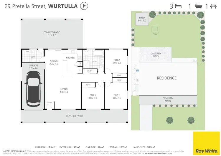 Floorplan of Homely house listing, 29 Pretella Street, Wurtulla QLD 4575
