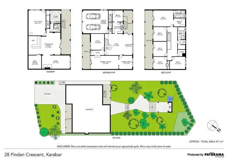 Floorplan of Homely house listing, 28 Pindari Crescent, Karabar NSW 2620