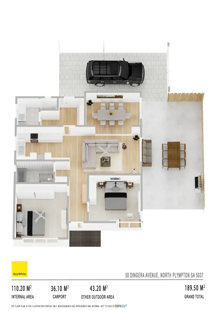 Floorplan of Homely house listing, 50 Dingera Avenue, North Plympton SA 5037